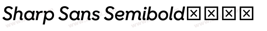 Sharp Sans Semibold字体转换